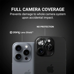 Buy Crong Lens Shield Apple iPhone 16 Pro / 16 Pro Max camera lens glass - CRG783 - {ean13} - Home Screen Store Europe