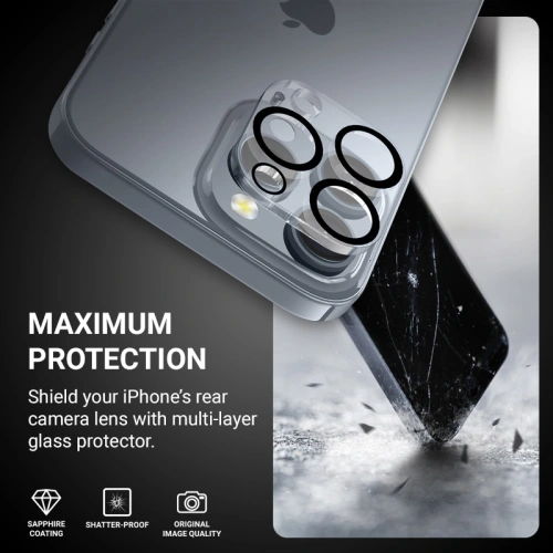 Buy Crong Lens Shield Apple iPhone 16 Pro / 16 Pro Max camera lens glass - CRG783 - {ean13} - Home Screen Store Europe
