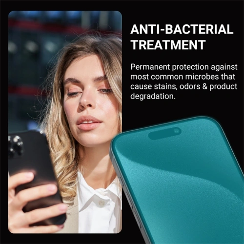 Buy Crong Anti-Bacterial 3D Armour Glass Full Glue Tempered Glass Apple iPhone 16 Pro - CRG784 - {ean13} - Home Screen Store Europe