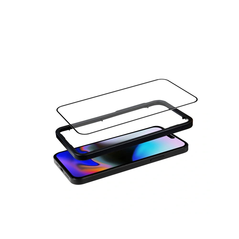 Szkło hartowane Crong Anti-Bacterial 3D Armour Glass Full Glue Apple iPhone 16 Pro Max - iPhone 16 Pro Max - Crong