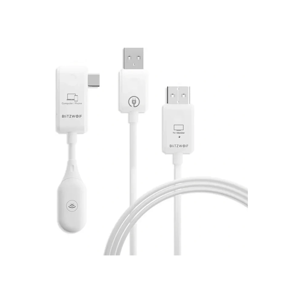 Bezprzewodowy transmiter / odbiornik BlitzWolf BW-CS7 USB-C, 1080p60Hz - Transmitery - BlitzWolf