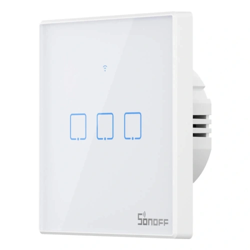 Kup Comutator de lumină tactil WiFi + RF 433 Sonoff T2 EU TX (3 canale) versiune nouă - SNF168 - {ean13} - Sklep Home Screen