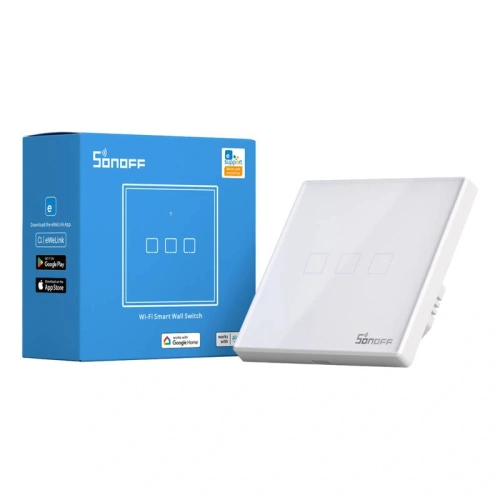 Buy Touch light switch WiFi + RF 433 Sonoff T2 EU TX (3 channel) new version - SNF168 - {ean13} - Home Screen Store Europe