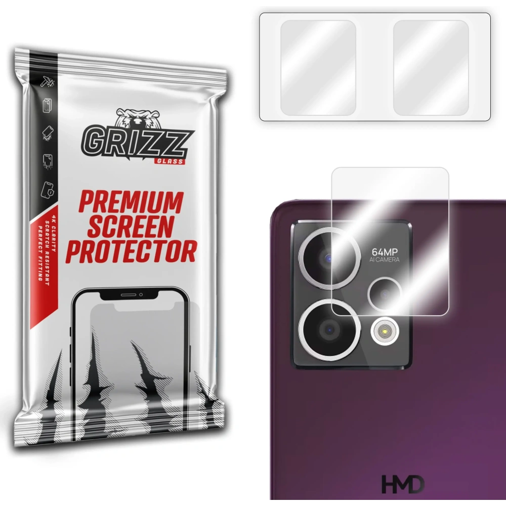Szkło na aparat GrizzGlass HybridGlass Camera do HMD Crest Max - HMD - GrizzGlass
