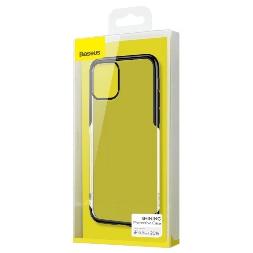 Kup Carcasă transparentă Baseus Shining Case pentru iPhone 11 Pro Max 6,5 (neagră) - BSU827BLK - {ean13} - Sklep Home Screen