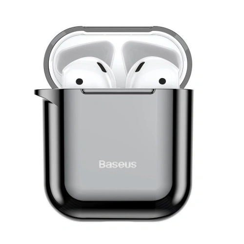 Buy Baseus Shining Hook Case For AirPods 1/2nd Generation Black - BSU829BLK - {ean13} - Home Screen Store Europe