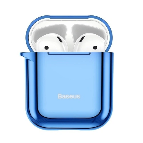 Kup Husă Baseus Shining Hook Case pentru Apple AirPods (albastră) - BSU830BLU - {ean13} - Sklep Home Screen