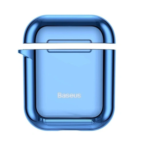 Kup Husă Baseus Shining Hook Case pentru Apple AirPods (albastră) - BSU830BLU - {ean13} - Sklep Home Screen