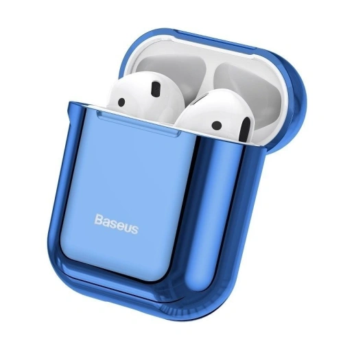 Kup Husă Baseus Shining Hook Case pentru Apple AirPods (albastră) - BSU830BLU - {ean13} - Sklep Home Screen