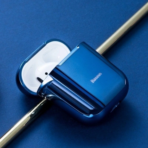 Kup Etui Baseus Shining Hook Case do Apple AirPods (modré) - BSU830BLU - {ean13} - Sklep Home Screen