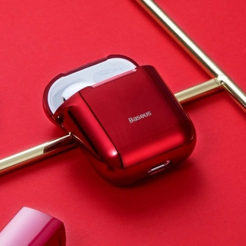 Kup Etui Baseus Shining Hook Case do Apple AirPods (piros) - BSU831RED - {ean13} - Sklep Home Screen