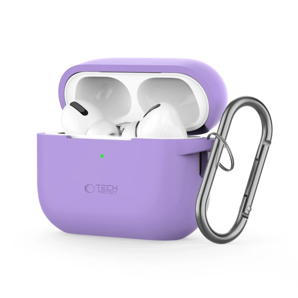 Etui Tech-Protect Silicone Hook Apple Airpods Pro 1 / 2 Lavender - AirPods Pro (2. generacji) - Tech-Protect