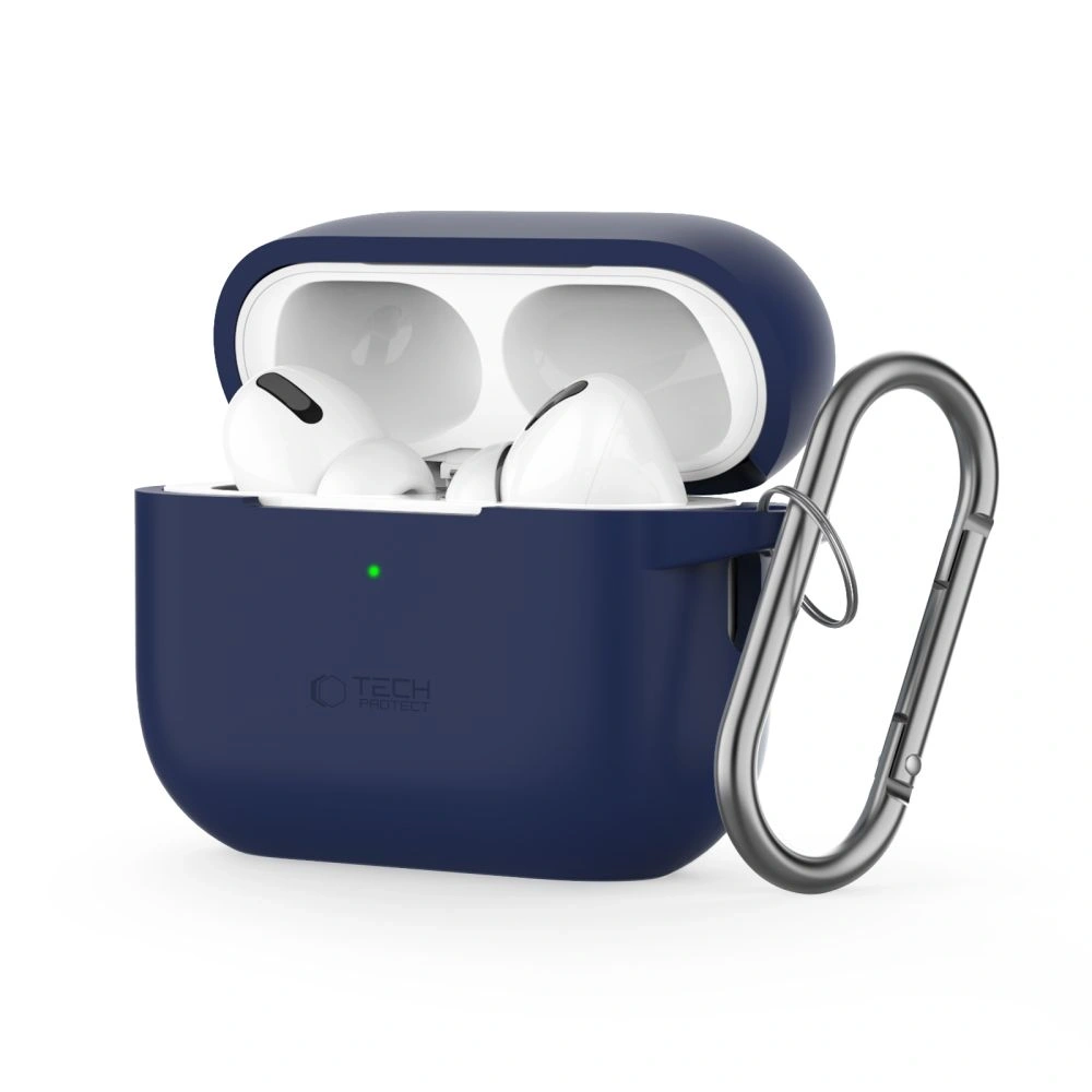Etui Tech-Protect Silicone Hook Apple Airpods Pro 1 / 2 Navy Blue - AirPods Pro (2. generacji) - Tech-Protect