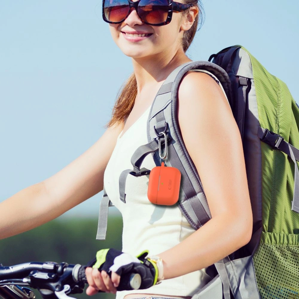 Etui Tech-Protect Silicone Hook Apple Airpods Pro 1 / 2 Navy Blue - AirPods Pro (2. generacji) - Tech-Protect