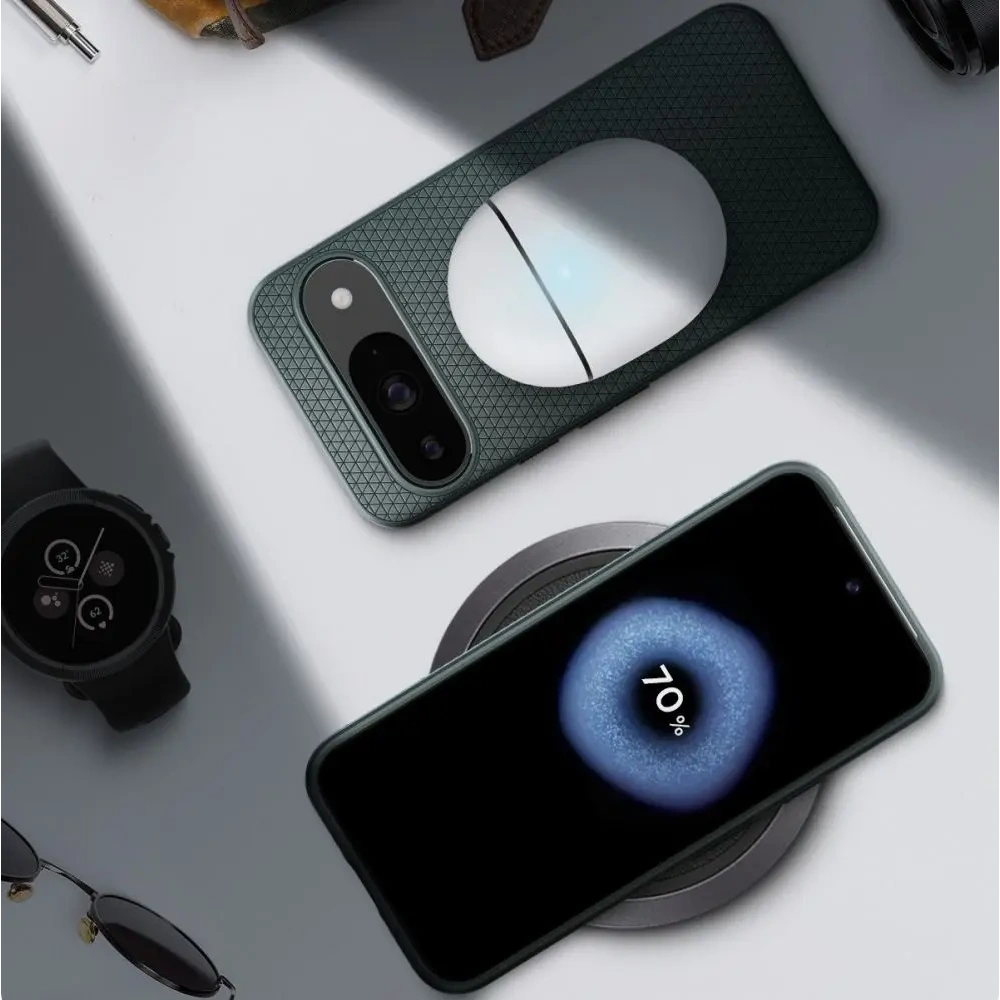 Etui Spigen Liquid Air Google Pixel 9 / 9 Pro Abyss Green - Pixel 9 Pro - Spigen