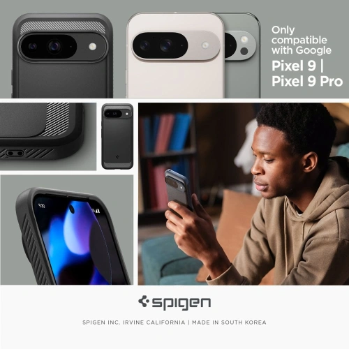 Buy Case Spigen Rugged Armor Google Pixel 9 / 9 Pro Matte Black - SPN3478 - {ean13} - Home Screen Store Europe