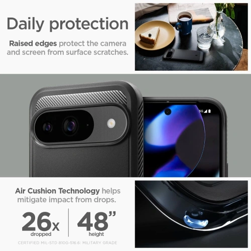 Kup Etui Spigen Rugged Armor Google Pixel 9 / 9 Pro Matte Black - SPN3478 - {ean13} - Sklep Home Screen
