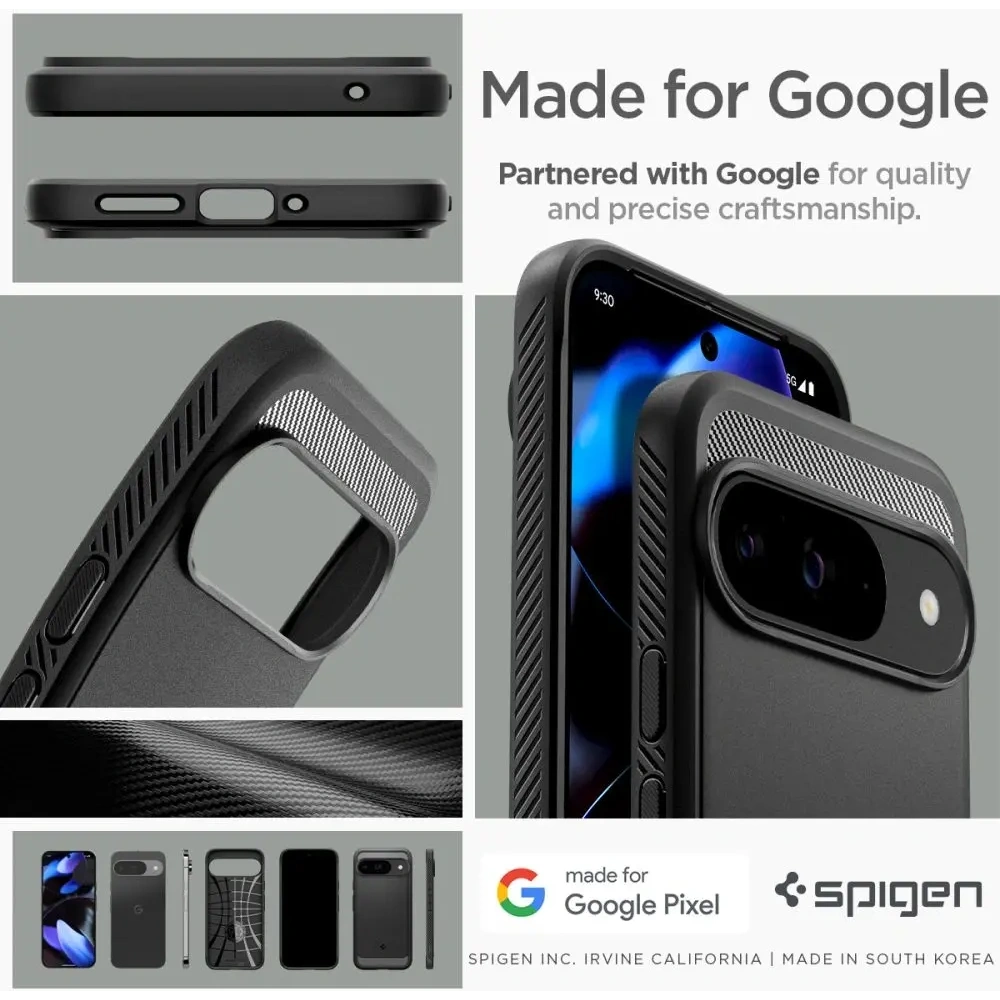 Etui Spigen Rugged Armor Google Pixel 9 / 9 Pro Matte Black - Pixel 9 Pro - Spigen