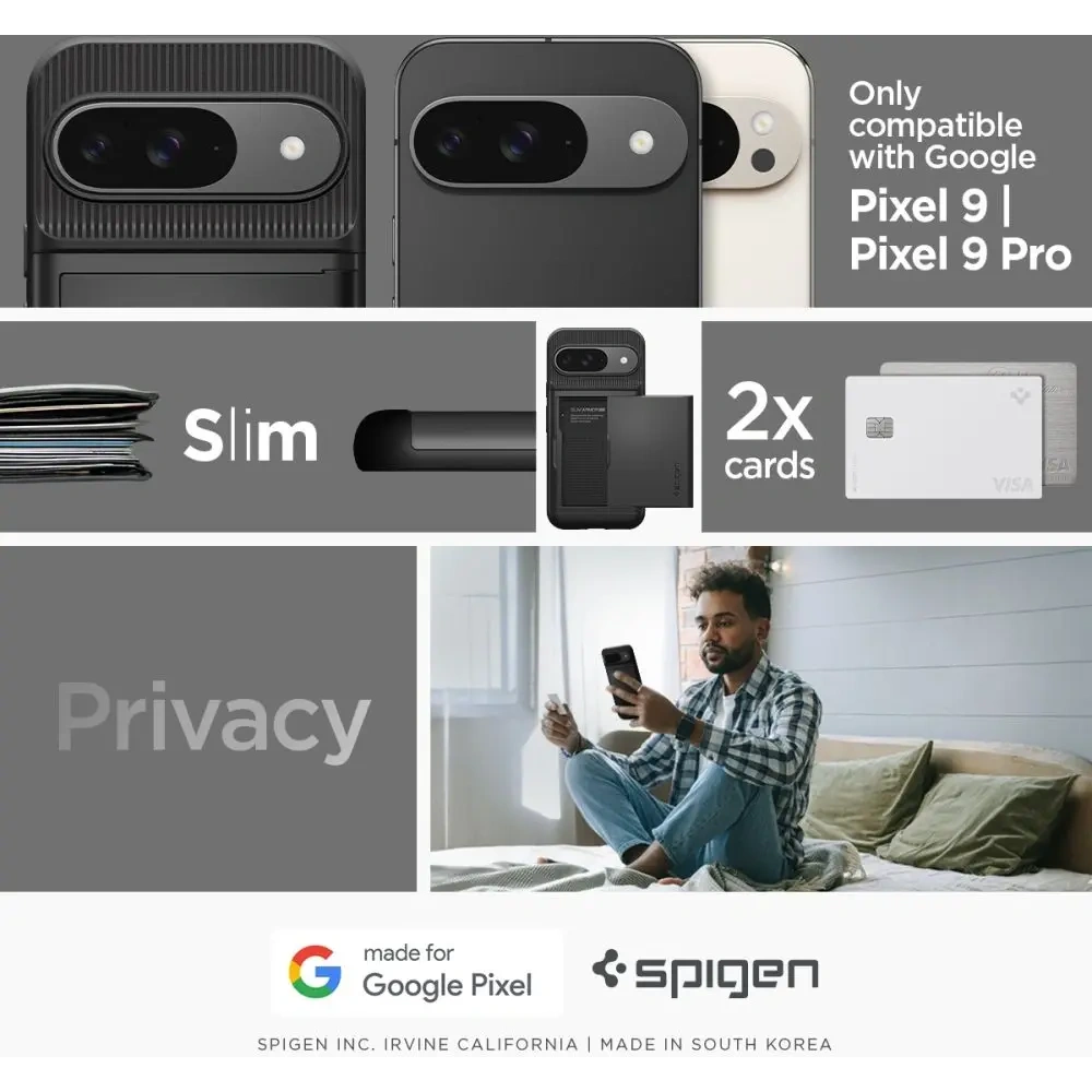 Etui Spigen Slim Armor CS Google Pixel 9 / 9 Pro Black - Pixel 9 Pro - Spigen