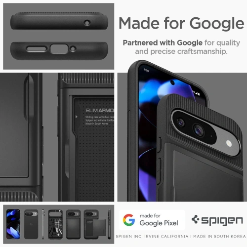 Kup Spigen Tasche Slim Armor CS Google Pixel 9 / 9 Pro Schwarz - SPN3480 - {ean13} - Sklep Home Screen