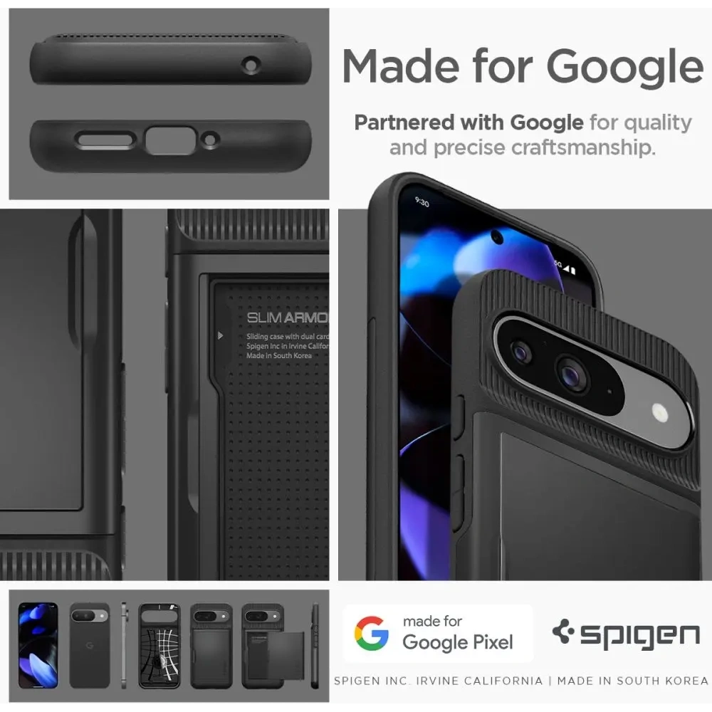 Etui Spigen Slim Armor CS Google Pixel 9 / 9 Pro Black - Pixel 9 Pro - Spigen