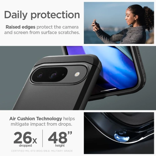 Buy Case Spigen Tough Armor Google Pixel 9 / 9 Pro Black - SPN3481 - {ean13} - Home Screen Store Europe