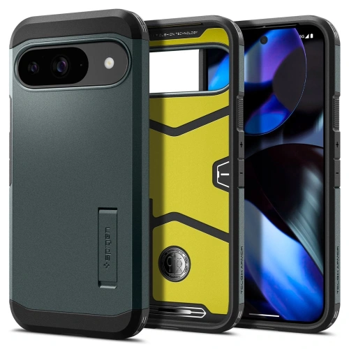 Buy Case Spigen Tough Armor Google Pixel 9 / 9 Pro Abyss Green - SPN3482 - {ean13} - Home Screen Store Europe