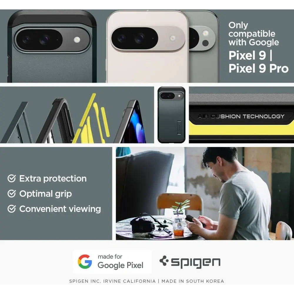 Etui Spigen Tough Armor Google Pixel 9 / 9 Pro Abyss Green - Pixel 9 Pro - Spigen