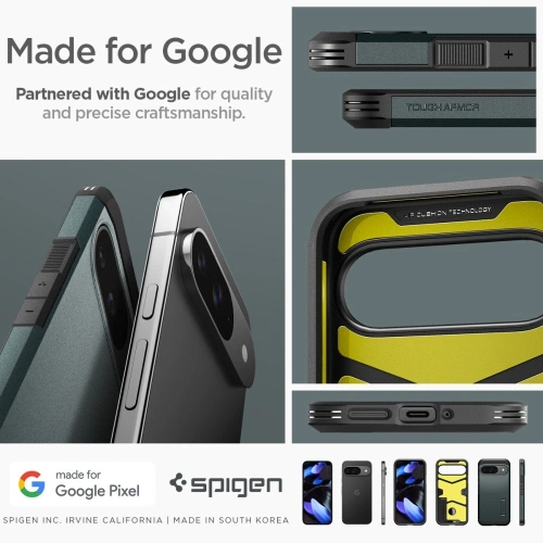 Buy Case Spigen Tough Armor Google Pixel 9 / 9 Pro Abyss Green - SPN3482 - {ean13} - Home Screen Store Europe