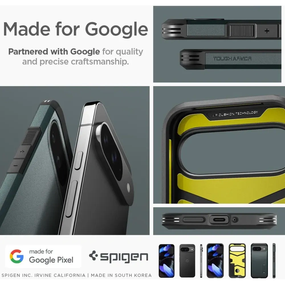 Etui Spigen Tough Armor Google Pixel 9 / 9 Pro Abyss Green - Pixel 9 Pro - Spigen