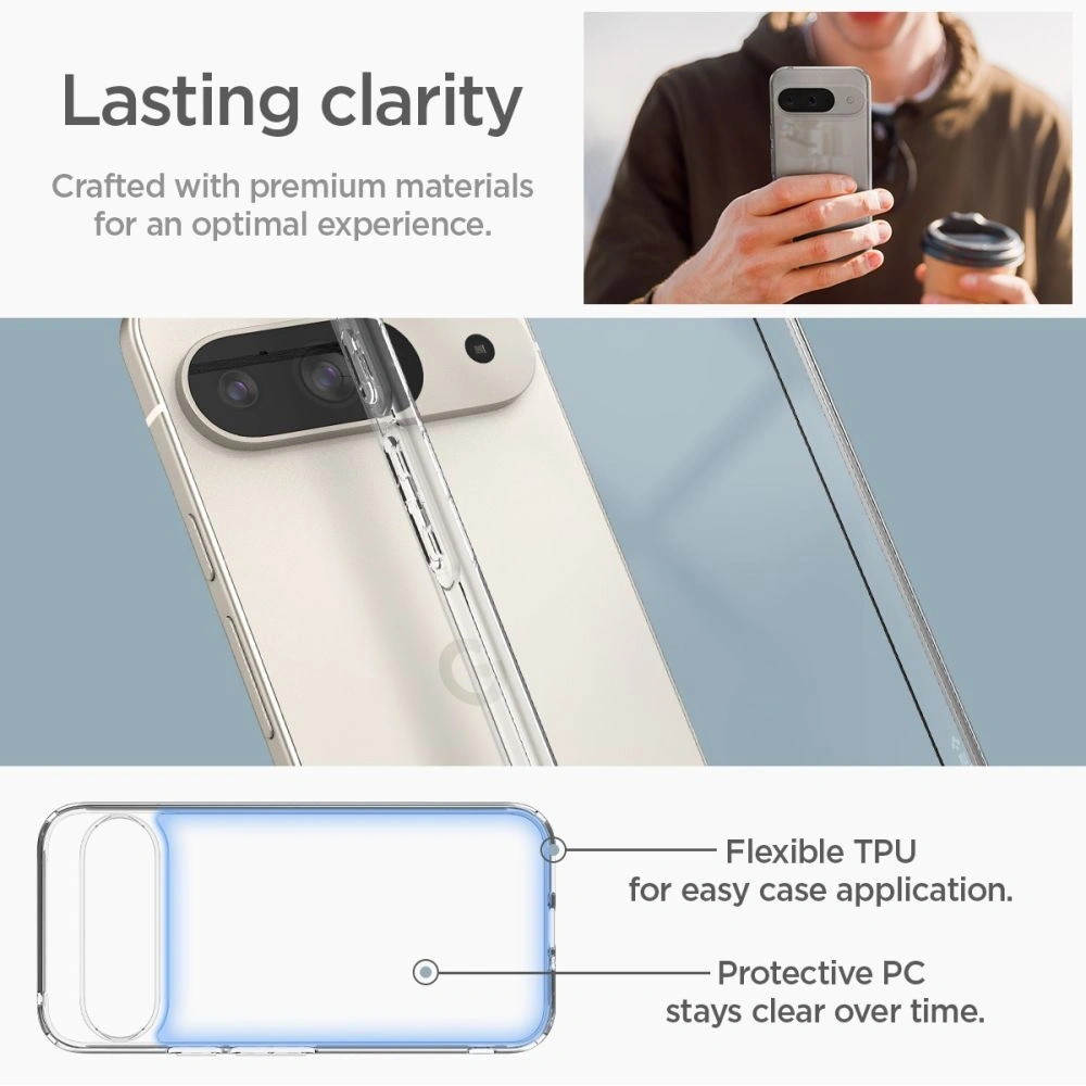 Etui Spigen Ultra Hybrid Google Pixel 9 / 9 Pro Crystal Clear - Pixel 9 Pro - Spigen