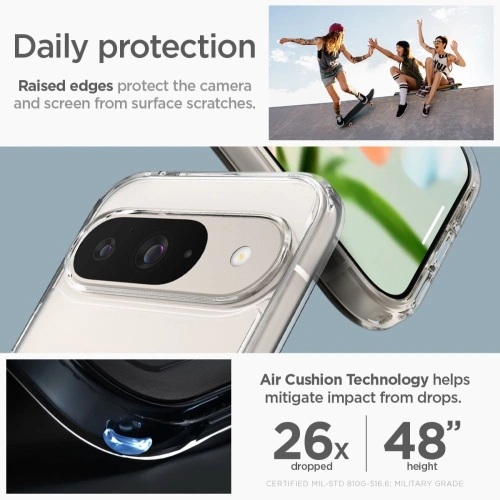 Kup Etui Spigen Ultra Hybrid Google Pixel 9 / 9 Pro Crystal Clear - SPN3486 - {ean13} - Sklep Home Screen