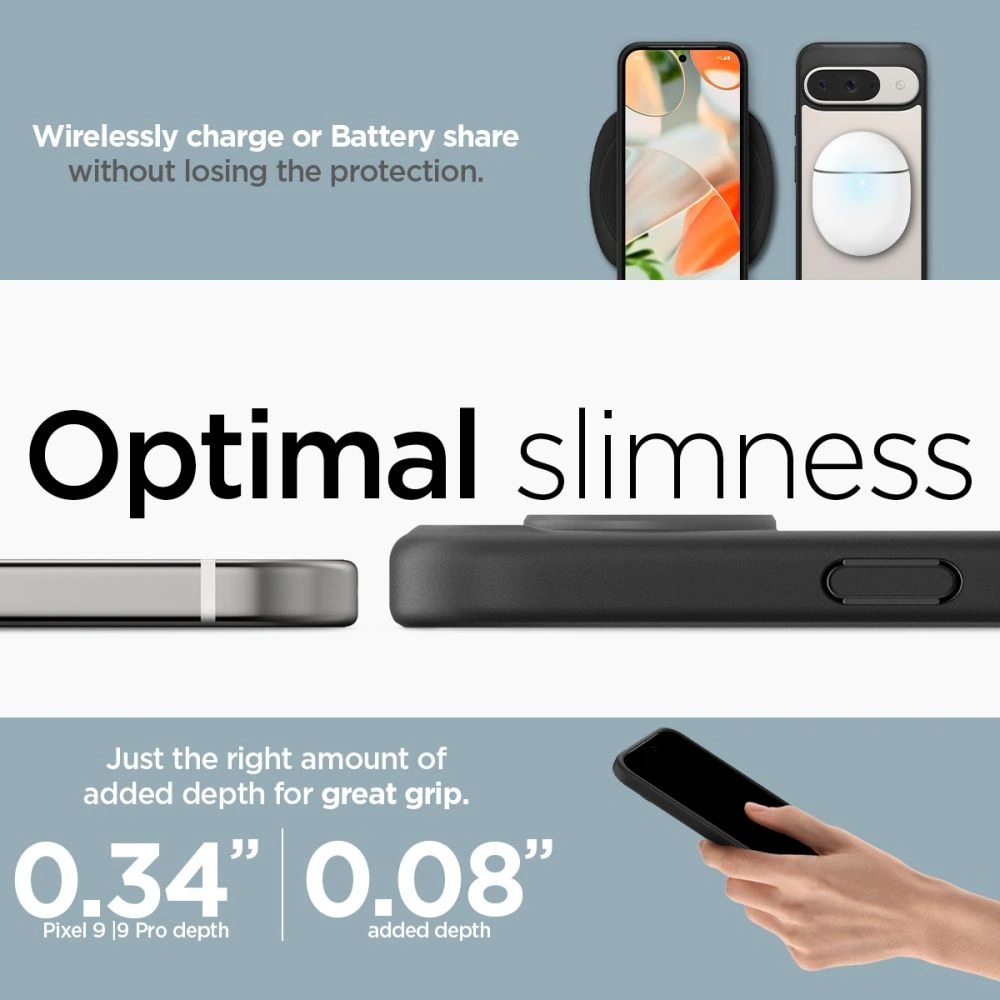 Etui Spigen Ultra Hybrid Google Pixel 9 / 9 Pro Matte Black - Pixel 9 Pro - Spigen