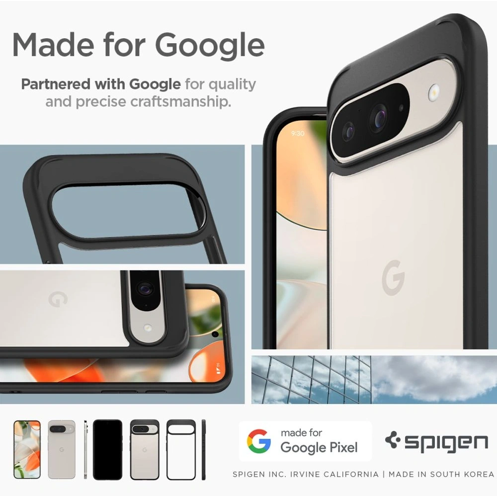 Etui Spigen Ultra Hybrid Google Pixel 9 / 9 Pro Matte Black - Pixel 9 Pro - Spigen