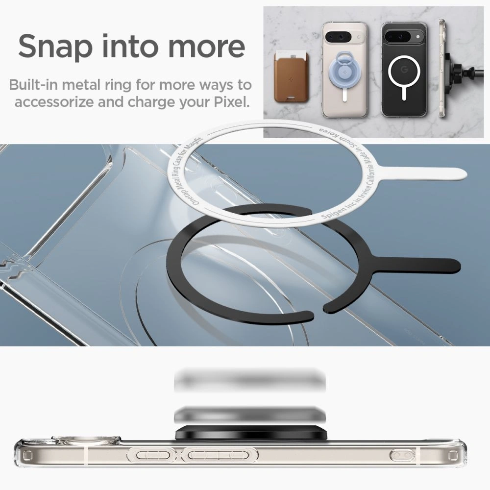 Etui Spigen Ultra Hybrid Onetap Ring MagSafe Google Pixel 9 Pro White - Pixel 9 Pro - Spigen