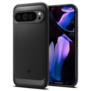 Case Spigen Rugged Armor Google Pixel 9 Pro XL Matte Black - Pixel 9 Pro XL - Spigen