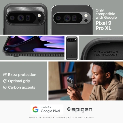 Kup Spigen Gehäuse Rugged Armor Google Pixel 9 Pro XL Mattschwarz - SPN3494 - {ean13} - Sklep Home Screen