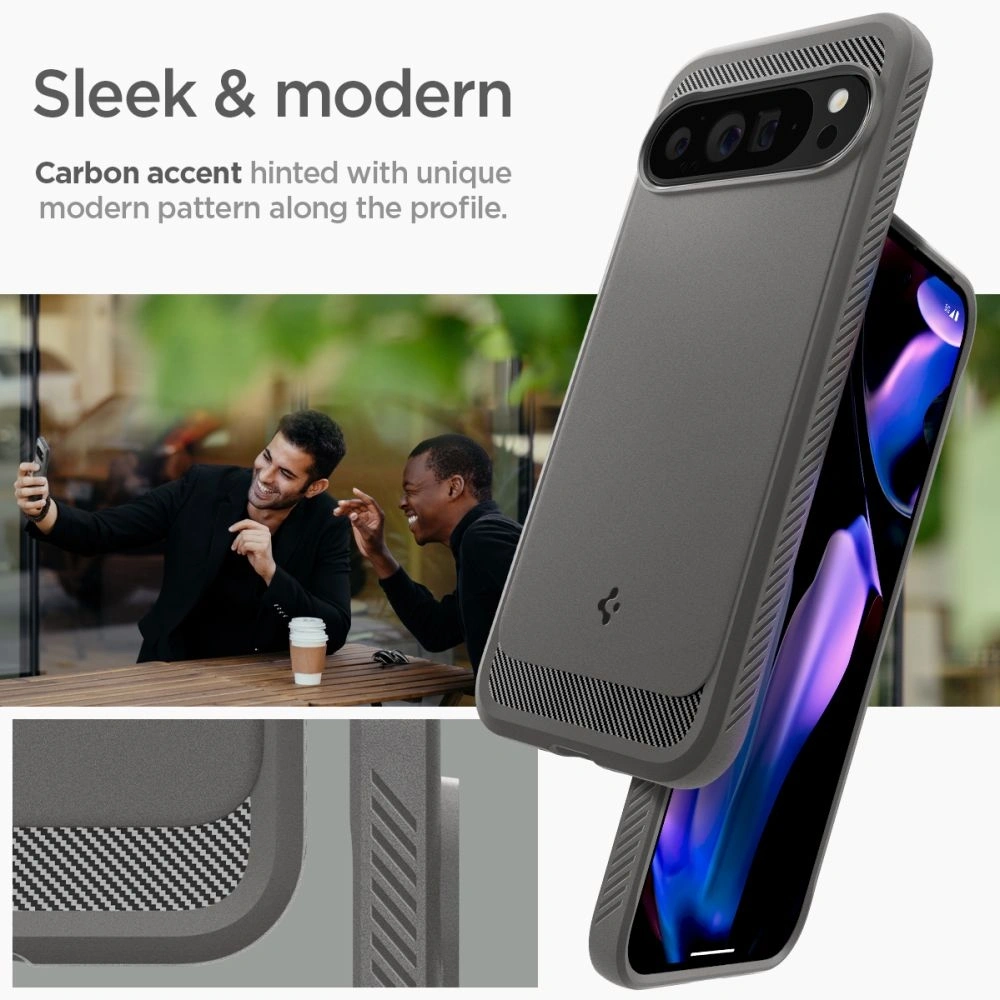 Etui Spigen Rugged Armor Google Pixel 9 Pro XL Marble Grey - Pixel 9 Pro XL - Spigen