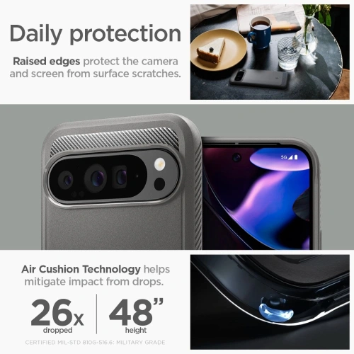 Buy Case Spigen Rugged Armor Google Pixel 9 Pro XL Marble Grey - SPN3495 - {ean13} - Home Screen Store Europe