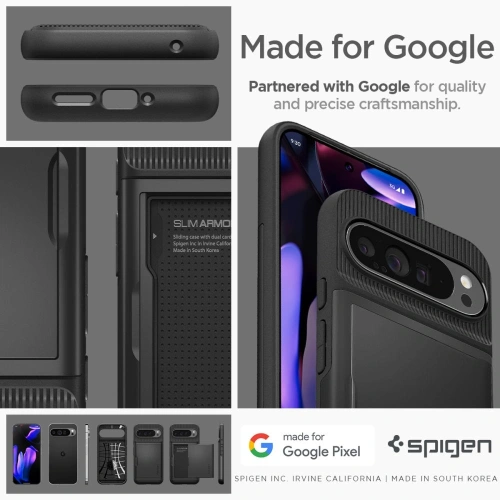 Buy Case Spigen Slim Armor CS Google Pixel 9 Pro XL Black - SPN3496 - {ean13} - Home Screen Store Europe