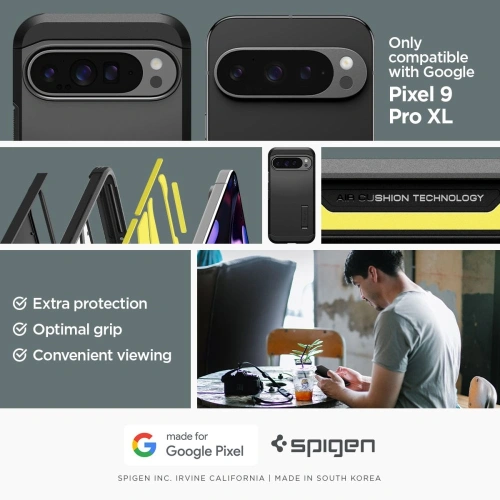 Buy Case Spigen Tough Armor Google Pixel 9 Pro XL Black - SPN3497 - {ean13} - Home Screen Store Europe