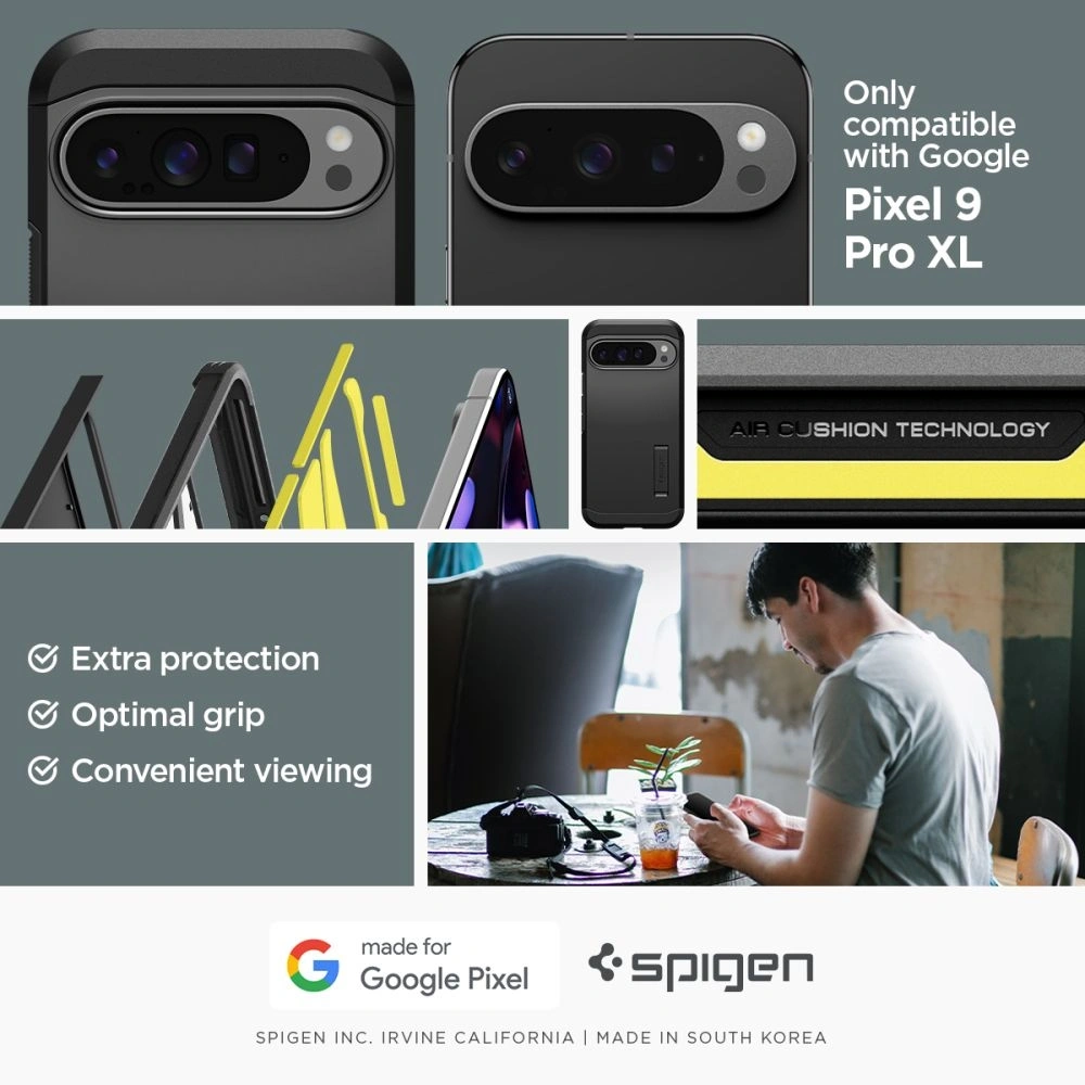 Etui Spigen Tough Armor Google Pixel 9 Pro XL Black - Pixel 9 Pro XL - Spigen