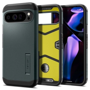 Case Spigen Tough Armor Google Pixel 9 Pro XL Abyss Green - Pixel 9 Pro XL - Spigen