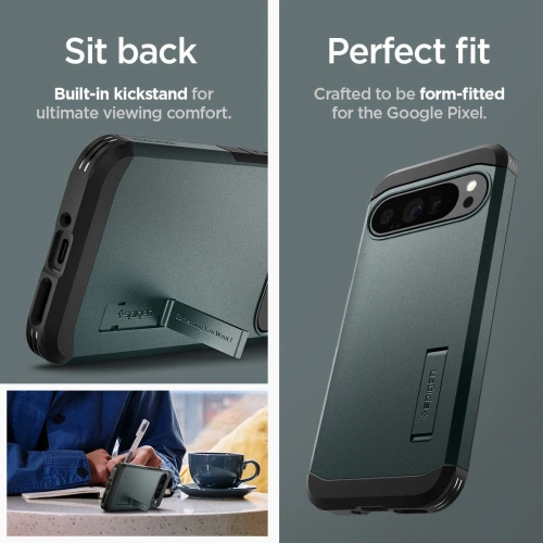 Buy Case Spigen Tough Armor Google Pixel 9 Pro XL Abyss Green - SPN3499 - {ean13} - Home Screen Store Europe