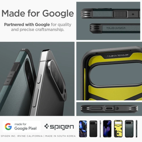 Buy Case Spigen Tough Armor Google Pixel 9 Pro XL Abyss Green - SPN3499 - {ean13} - Home Screen Store Europe