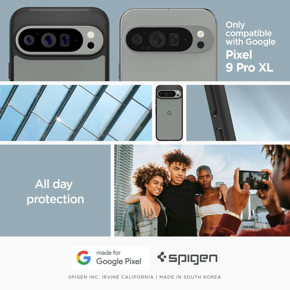 Etui Spigen Ultra Hybrid Google Pixel 9 Pro XL Matte Black - Pixel 9 Pro XL - Spigen