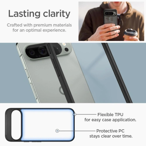 Kup Etui Spigen Ultra Hybrid Google Pixel 9 Pro XL Matt Fekete - SPN3504 - {ean13} - Sklep Home Screen