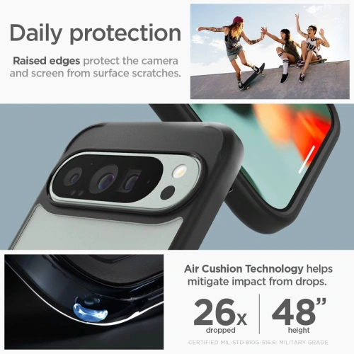 Kup Spigen Hülle Ultra Hybrid Google Pixel 9 Pro XL Matt Schwarz - SPN3504 - {ean13} - Sklep Home Screen