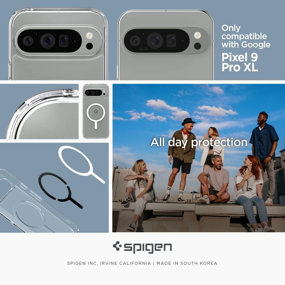Etui Spigen Ultra Hybrid Onetap Ring MagSafe Google Pixel 9 Pro XL White - Pixel 9 Pro XL - Spigen