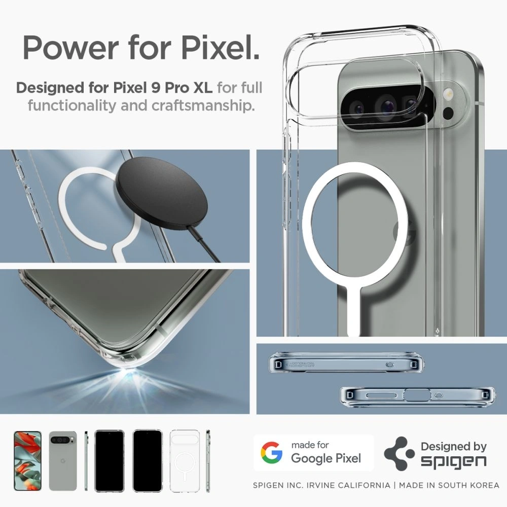 Etui Spigen Ultra Hybrid Onetap Ring MagSafe Google Pixel 9 Pro XL White - Pixel 9 Pro XL - Spigen